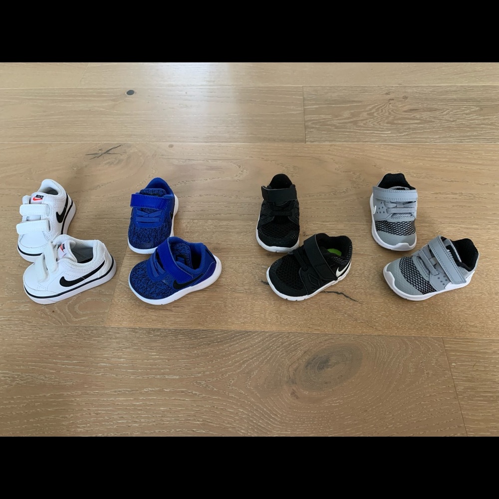 Nike Infant shoes - 4 pair bundle size 2C